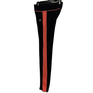 Yoga Athleisure Activewear Leggings LA WINNER Stretch NWOT Black/Orange L/XL